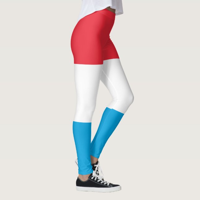 Luxembourg Flag Leggings (Right)