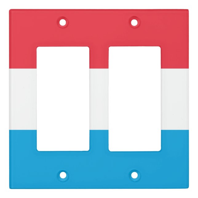 Luxembourg flag light switch cover (Front)
