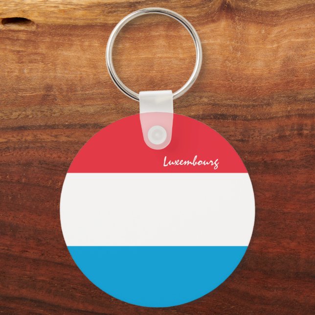 Luxembourg flag & Luxembourg holiday / sports Keychain (Front)