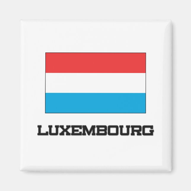Luxembourg Flag Magnet (Front)