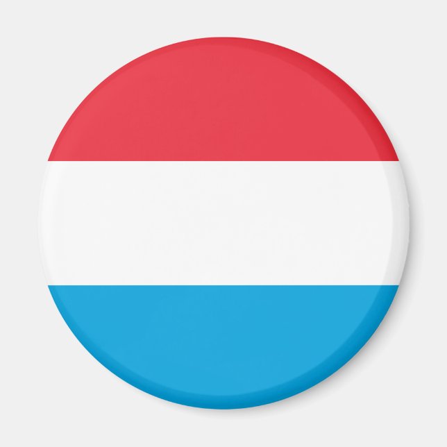 Luxembourg Flag Magnet (Front)