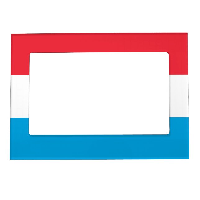 Luxembourg flag magnetic frame (Front)