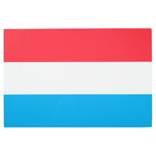 Luxembourg flag metal print