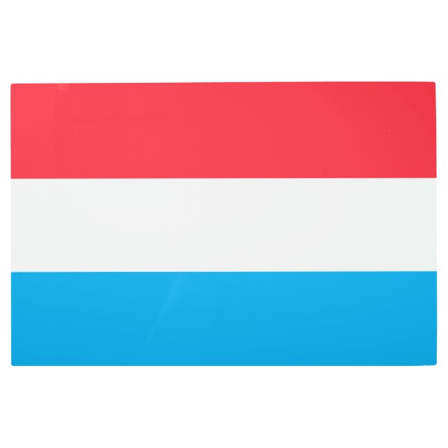 Luxembourg flag metal print (Front)
