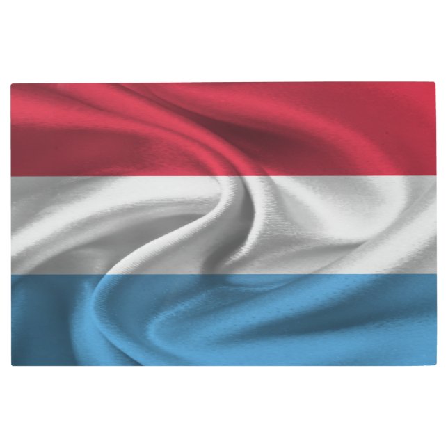 Luxembourg Flag Metal Print (Front)