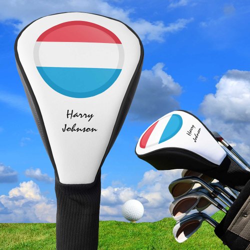 Luxembourg Flag  Monogrammed Golf Clubs Covers