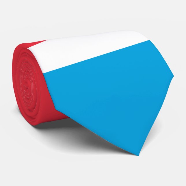 Luxembourg Flag Neck Tie (Rolled)