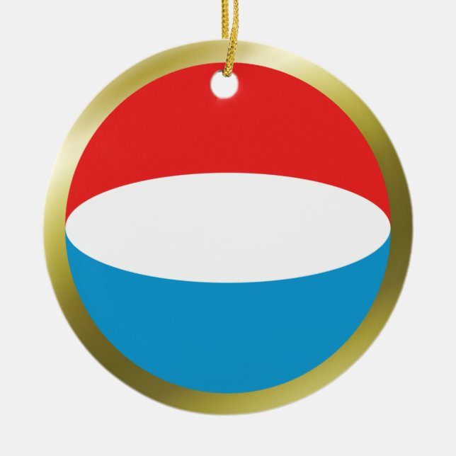 Luxembourg Flag Ornament (Front)