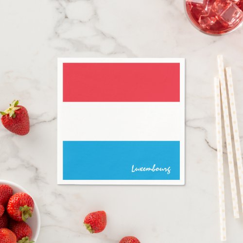 Luxembourg  Flag party fashion sport fans Napkins