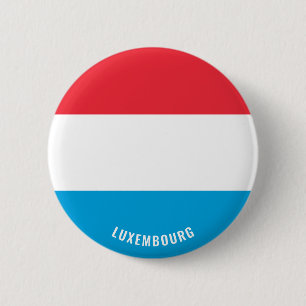Luxembourg Flag Patriotic Button