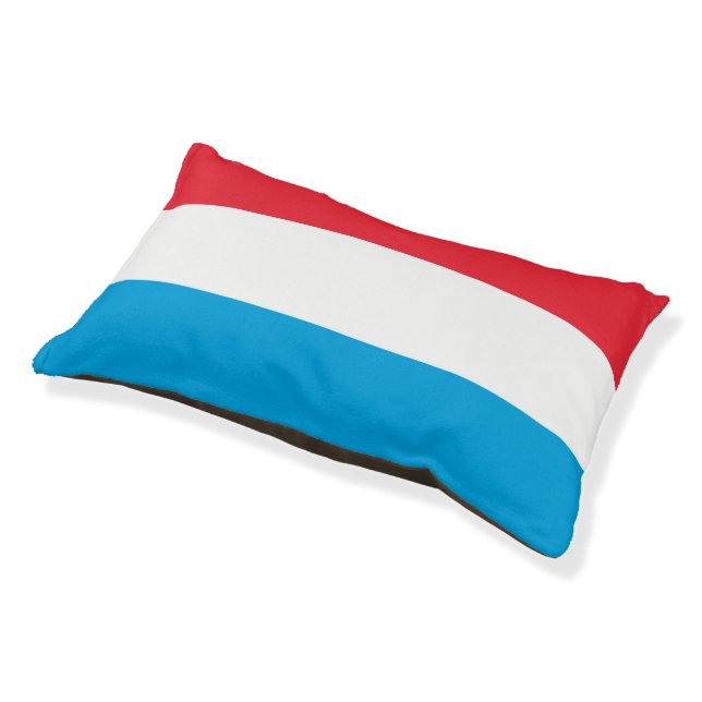 Luxembourg flag pet bed (Angled)