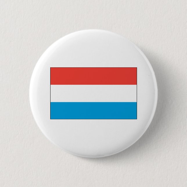 Luxembourg Flag Pinback Button (Front)