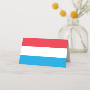 Luxembourg flag place card