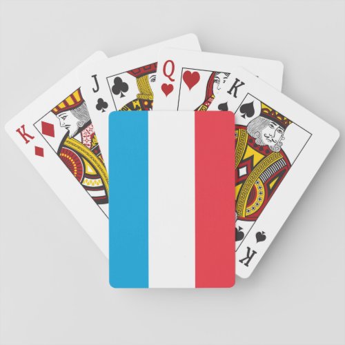 Luxembourg Flag Playing Cards