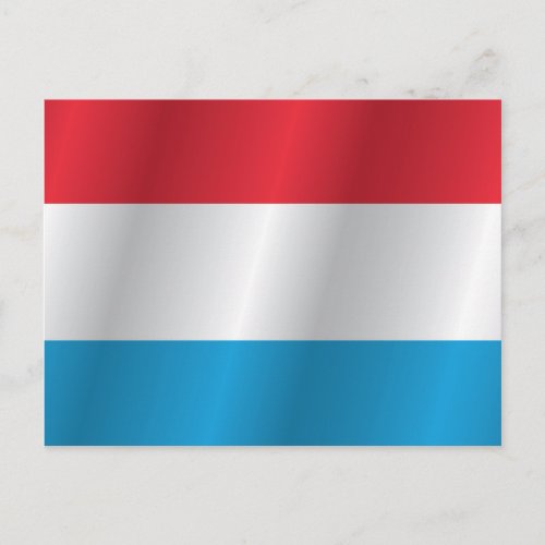 Luxembourg flag postcard