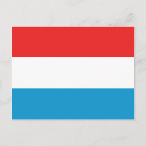 Luxembourg Flag Postcard
