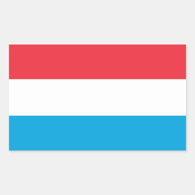 Luxembourg Flag Rectangular Sticker (Front)
