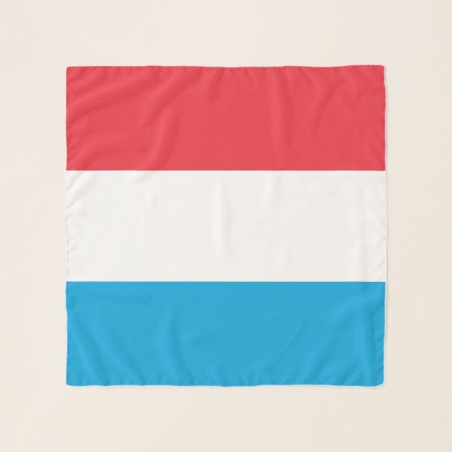 Luxembourg Flag Scarf (Front)