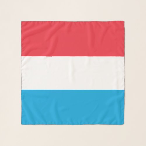 Luxembourg flag scarf