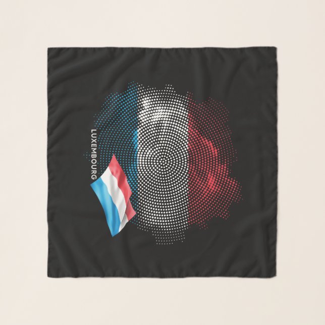 Luxembourg flag scarf (Front (Horizontal))