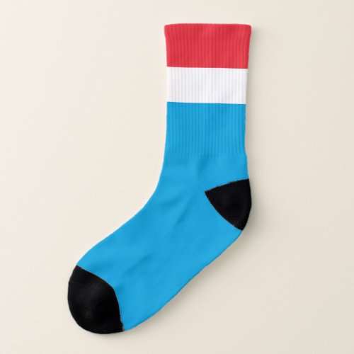 Luxembourg Flag Socks