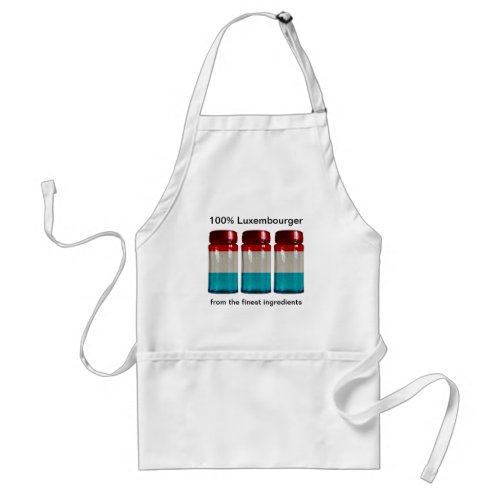 Luxembourg Flag Spice Jars Apron