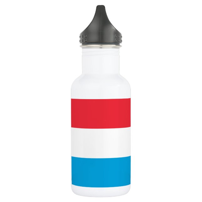 Luxembourg Flag Stainless Steel Water Bottle (Left)