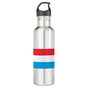Luxembourg Flag Stainless Steel Water Bottle