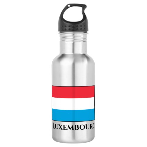 Luxembourg Flag Stainless Steel Water Bottle