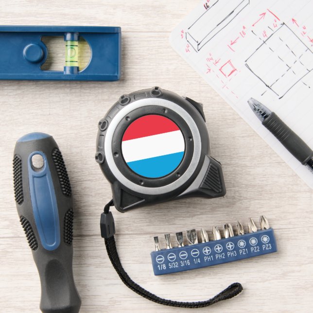 Luxembourg flag tape measure (Workshop)