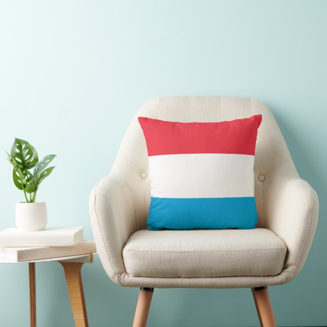 Luxembourg flag throw pillow (Chair)