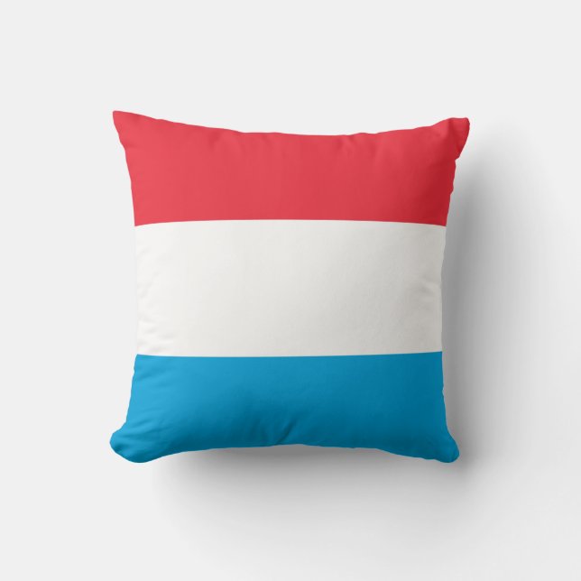 Luxembourg Flag Throw Pillow (Front)