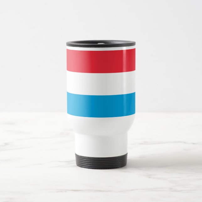 Luxembourg Flag Travel Mug (Center)