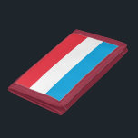 Luxembourg flag trifold wallet<br><div class="desc">An ideal gift for all those who are patriotic of their country!</div>