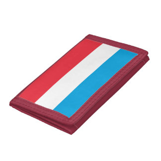 Luxembourg flag trifold wallet