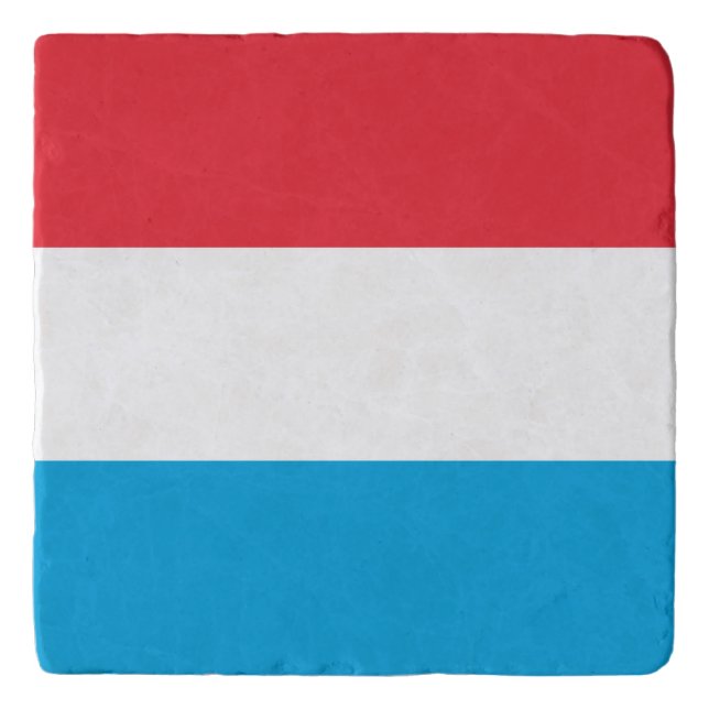 Luxembourg Flag Trivet (Front)