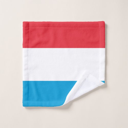 Luxembourg flag wash cloth