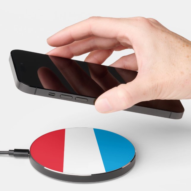 Luxembourg flag wireless charger  (Hand)