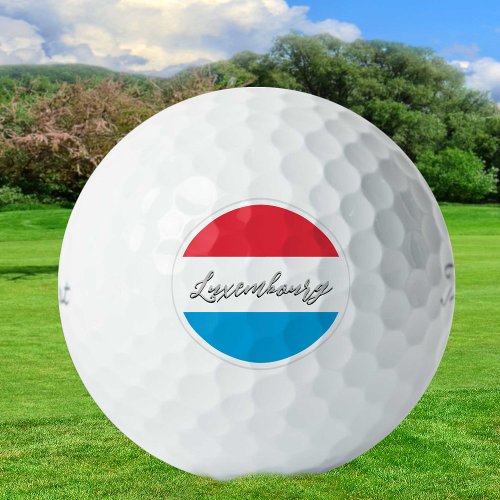 Luxembourg Golf Balls Flag Golfers  Patriots Golf Balls