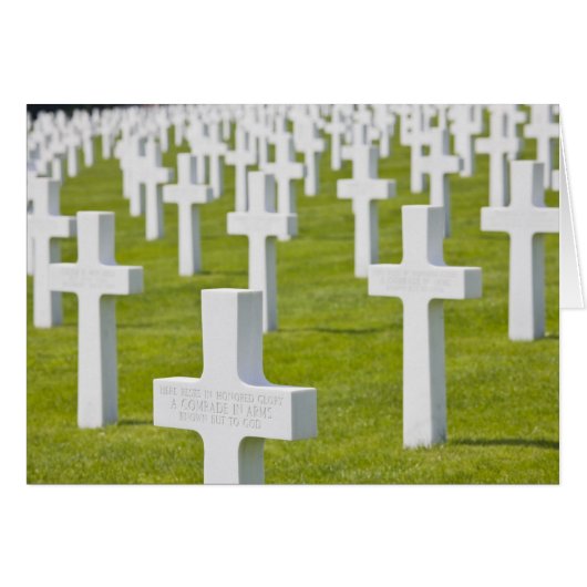 Luxembourg, Hamm. US Military Cemetery Cards (Front Horizontal)