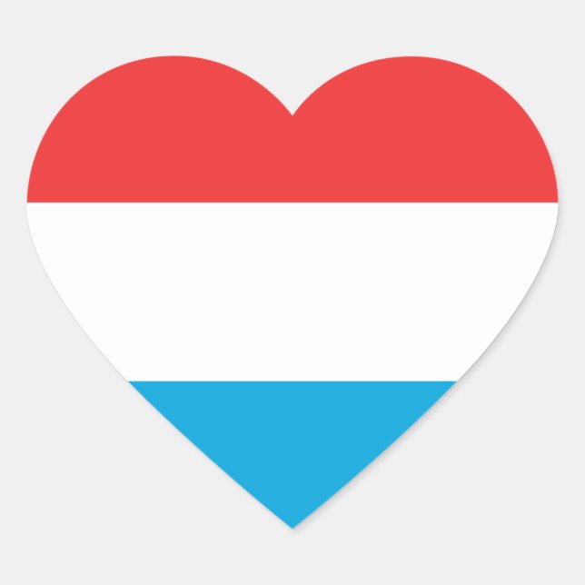 luxembourg heart sticker (Front)
