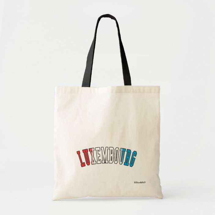 Luxembourg in Luxembourg National Flag Colors Canvas Bag