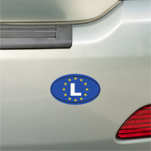 Luxembourg - L - European Union Car Magnet