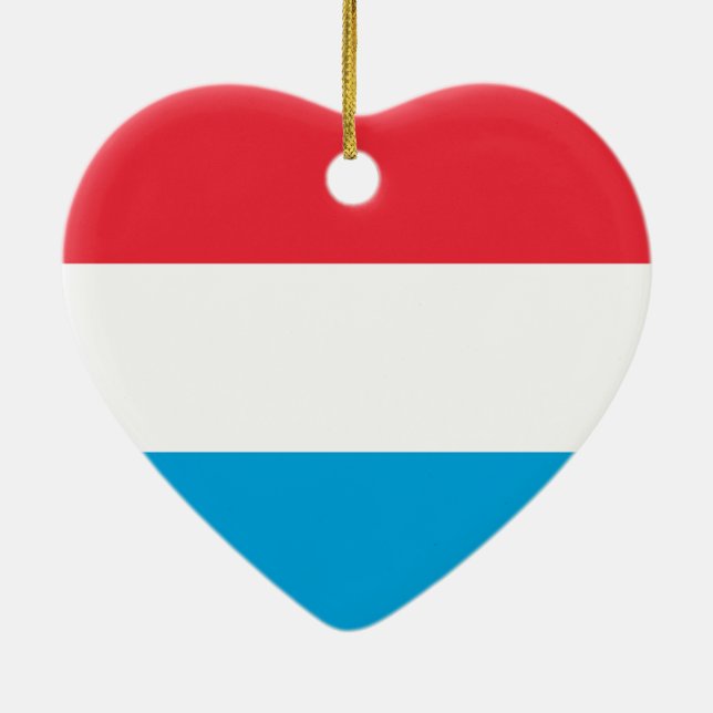 Luxembourg - Lëtzebuerg - Luxemburg Ceramic Ornament (Back)