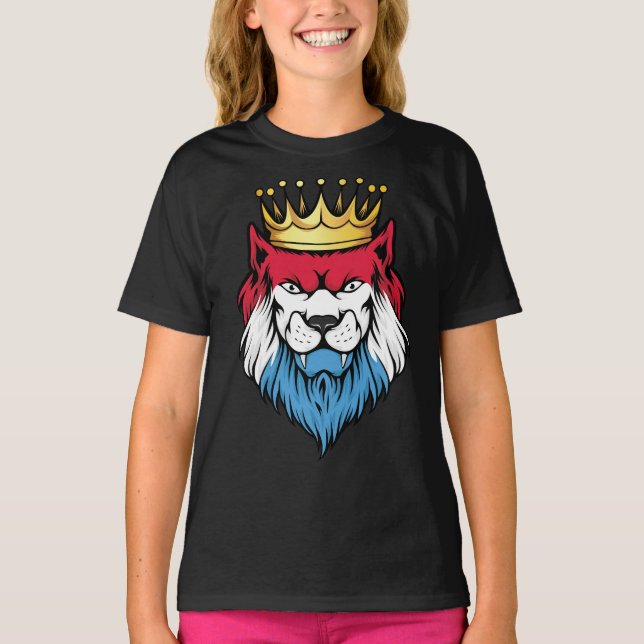 Luxembourg  Lion King Flag T-Shirt (Front)