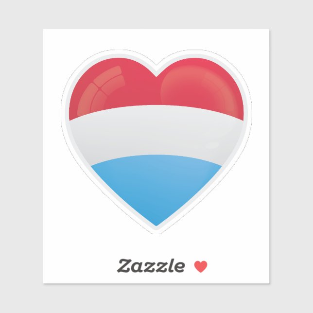 Luxembourg Love Icon Sticker (Sheet)