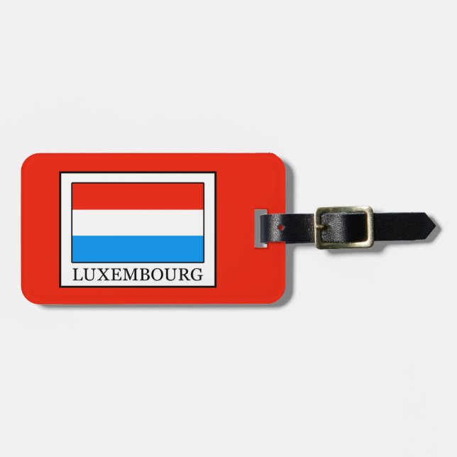 Luxembourg Luggage Tag (Front Horizontal)