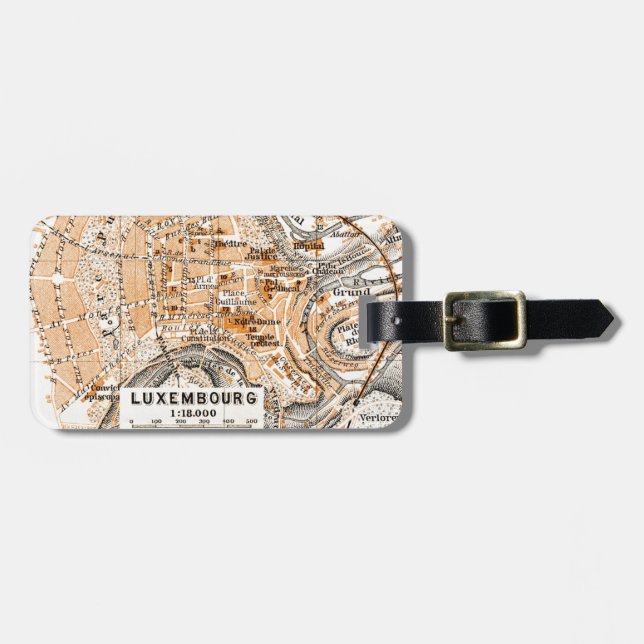 Luxembourg Luggage Tag (Front Horizontal)