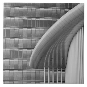 Luxembourg, Luxembourg City, Kirchberg Plateau. Tile