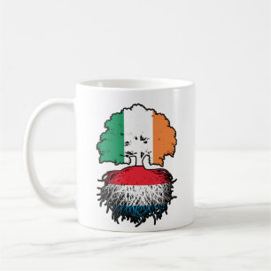 Luxembourg Luxembourgian Irish Ireland Tree Roots Coffee Mug